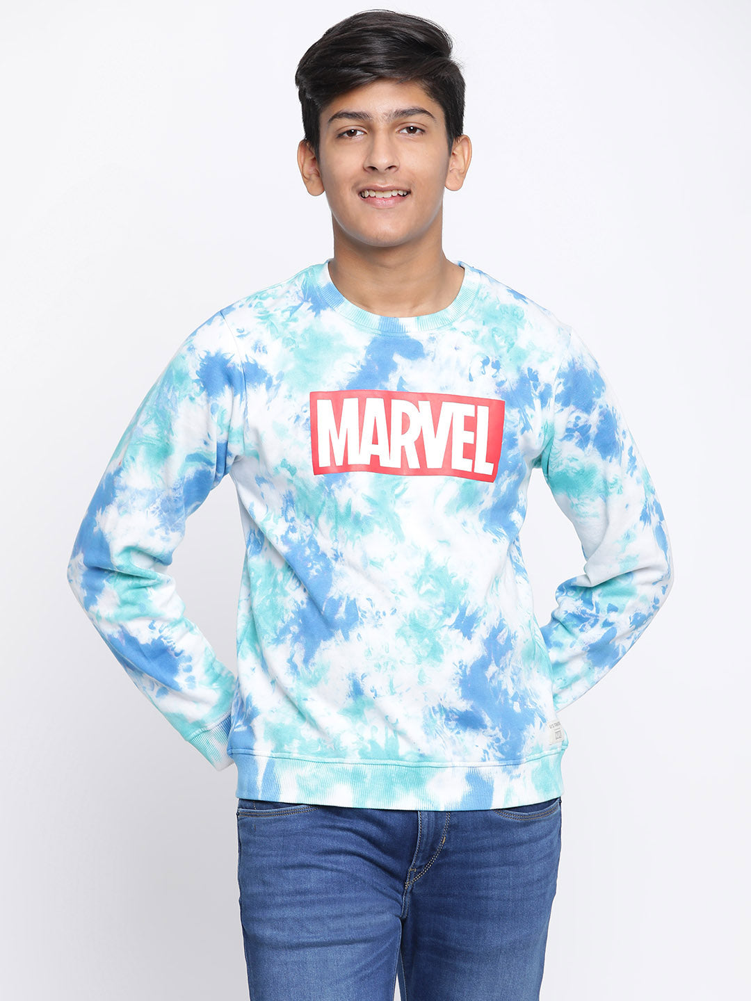 Lil Tomatoes Boys Marvel Cotton Fleece Sweatshirt