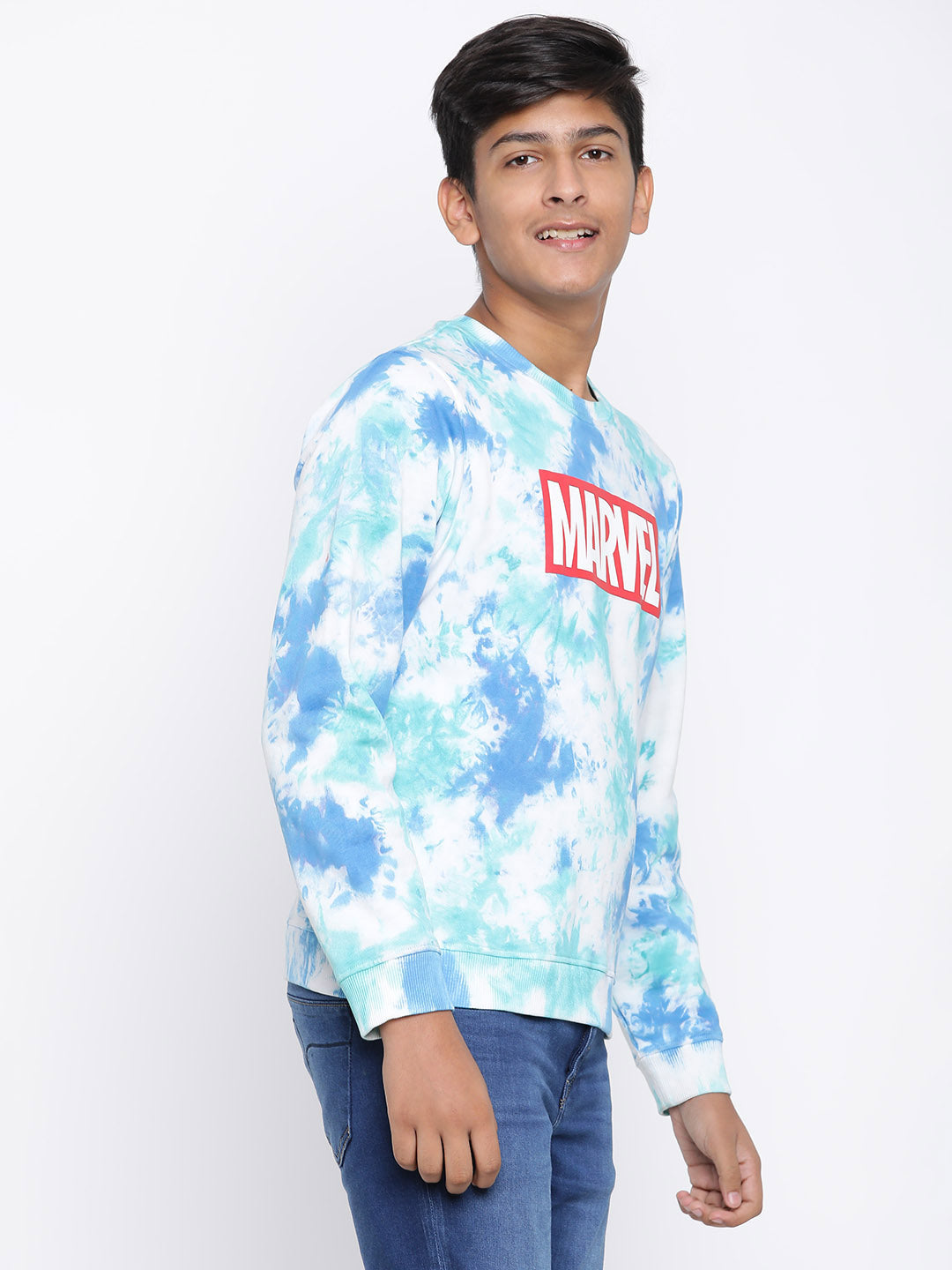 Lil Tomatoes Boys Marvel Cotton Fleece Sweatshirt