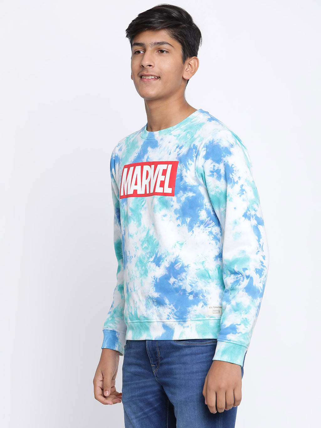 Lil Tomatoes Boys Marvel Cotton Fleece Sweatshirt