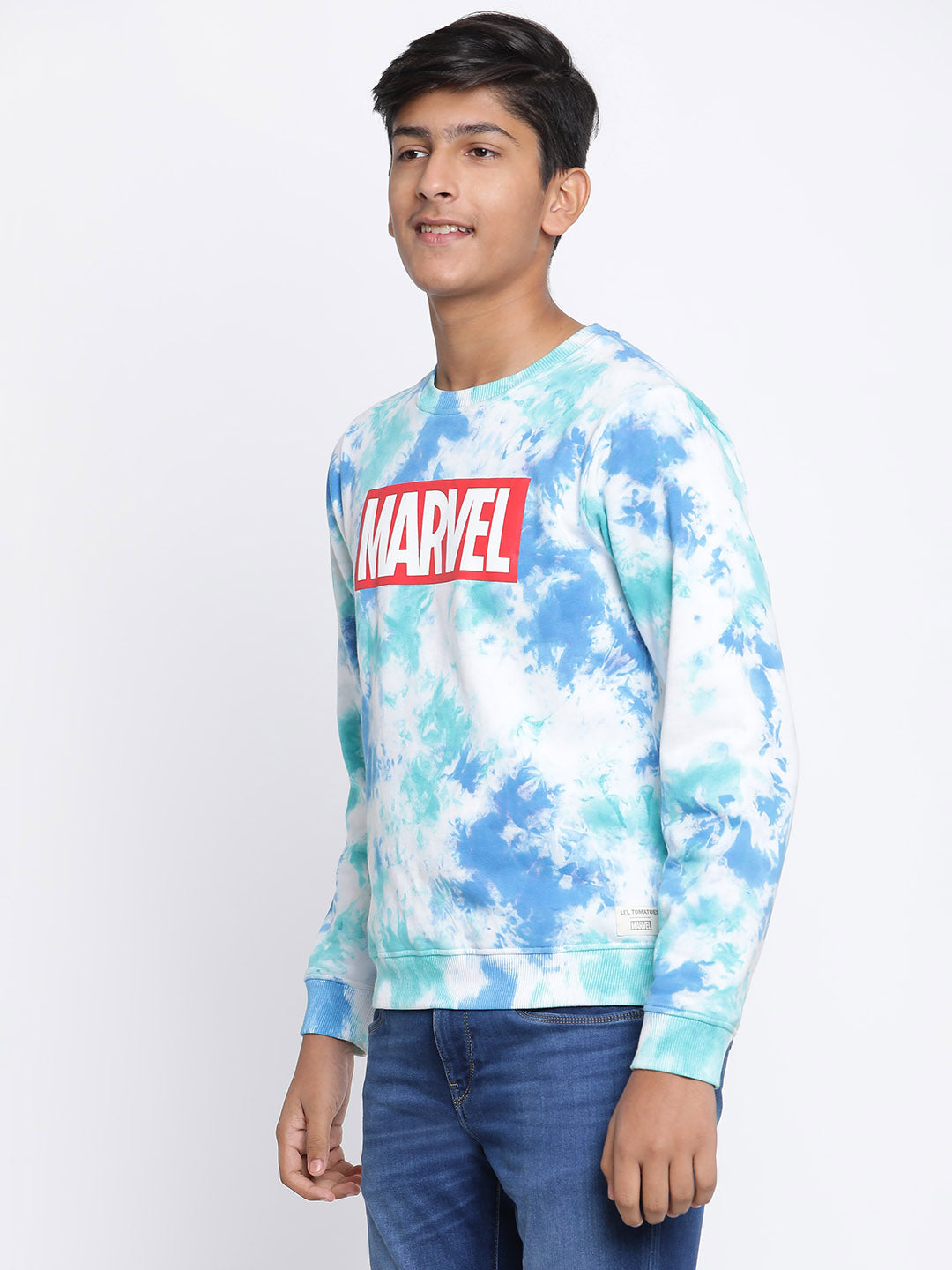 Lil Tomatoes Boys Marvel Cotton Fleece Sweatshirt