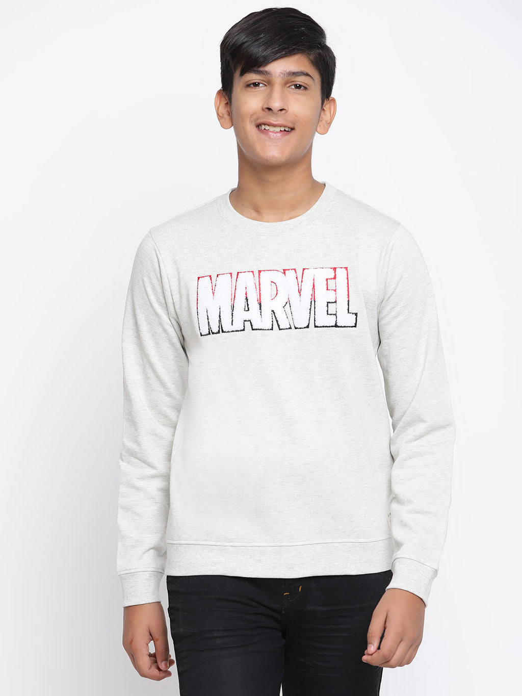 Lil Tomatoes Boys Marvel Cotton Fleece Sweatshirt