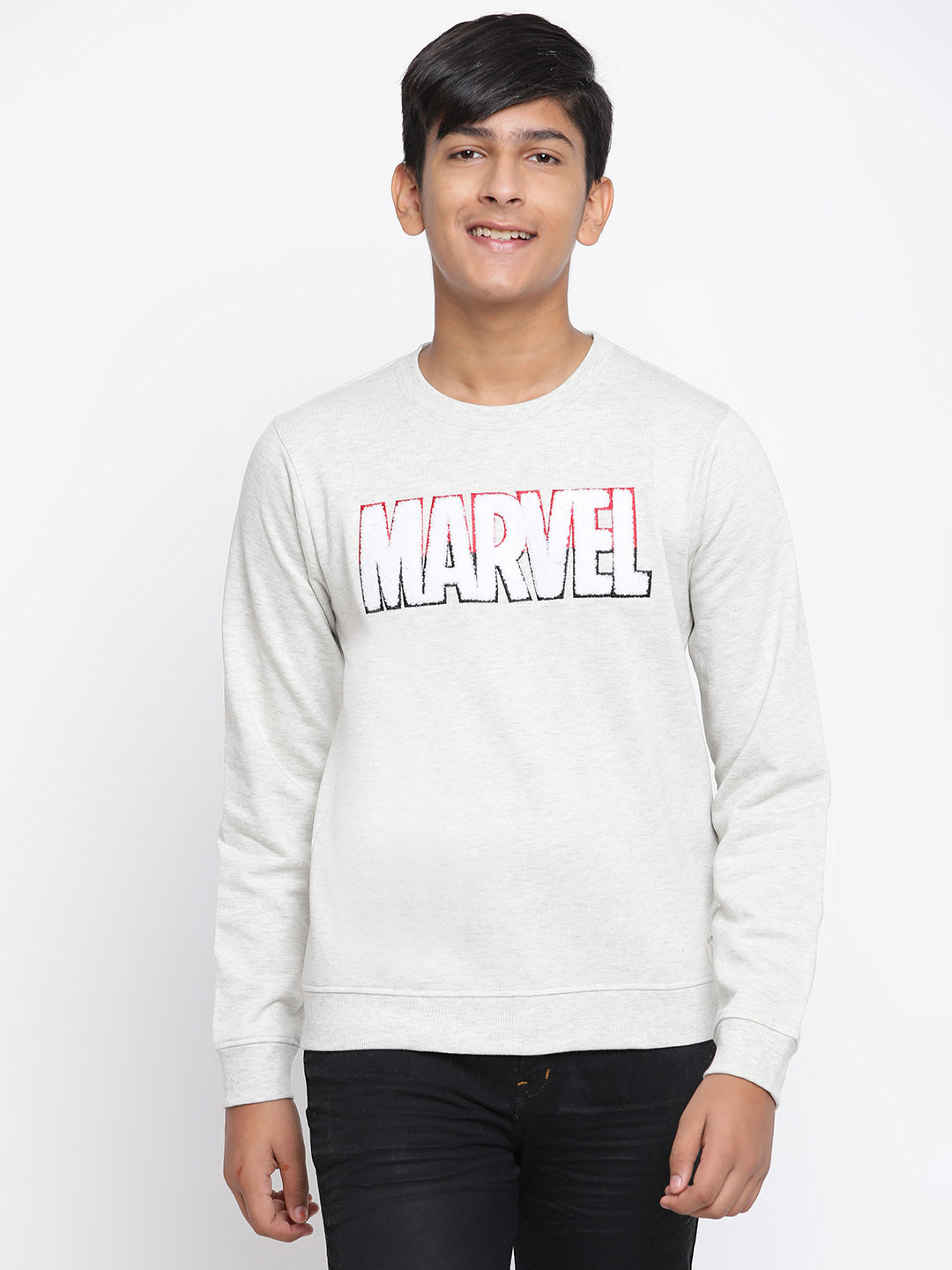 Lil Tomatoes Boys Marvel Cotton Fleece Sweatshirt
