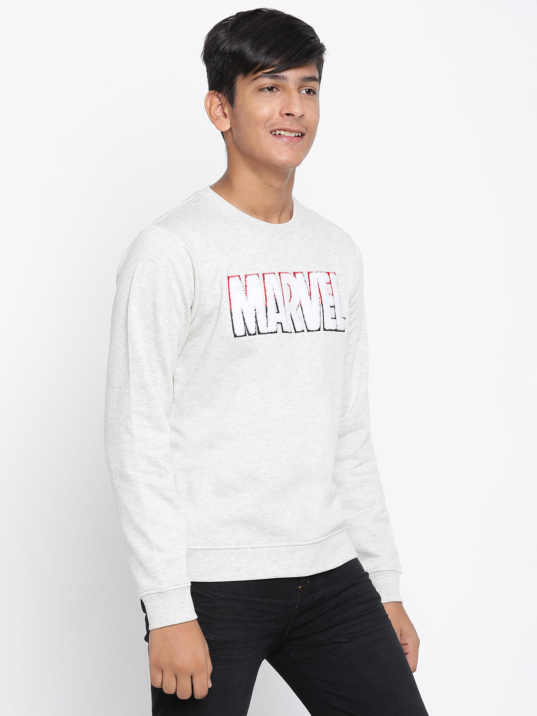 Lil Tomatoes Boys Marvel Cotton Fleece Sweatshirt