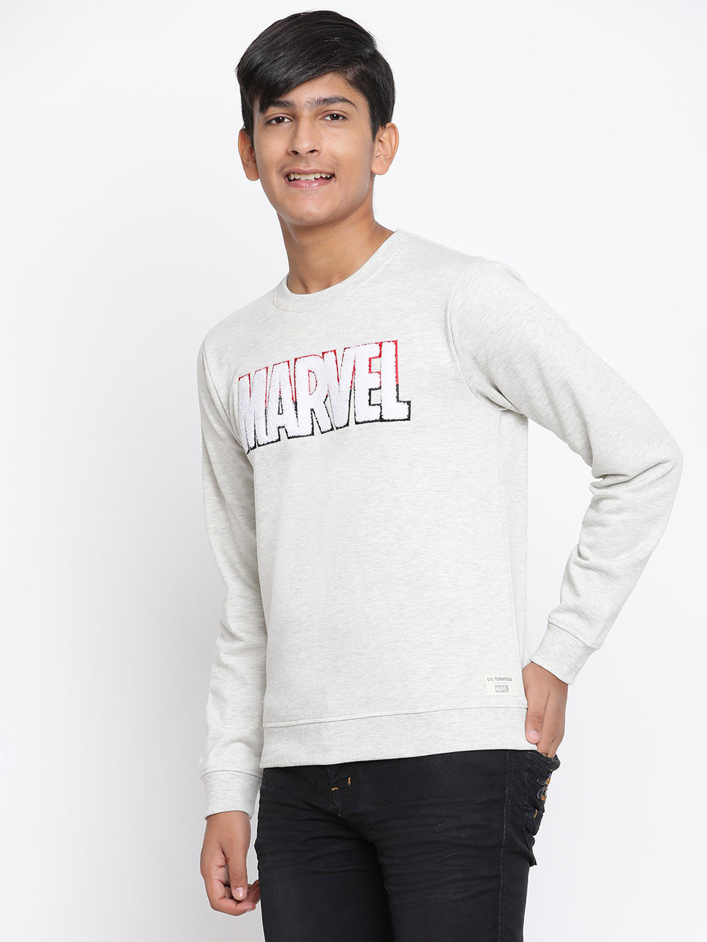 Lil Tomatoes Boys Marvel Cotton Fleece Sweatshirt