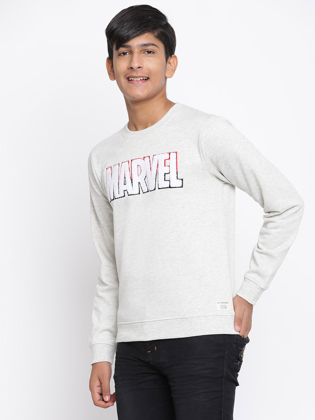 Lil Tomatoes Boys Marvel Cotton Fleece Sweatshirt