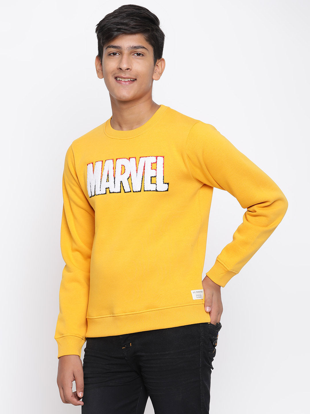 Lil Tomatoes Boys Marvel Cotton Fleece Sweatshirt