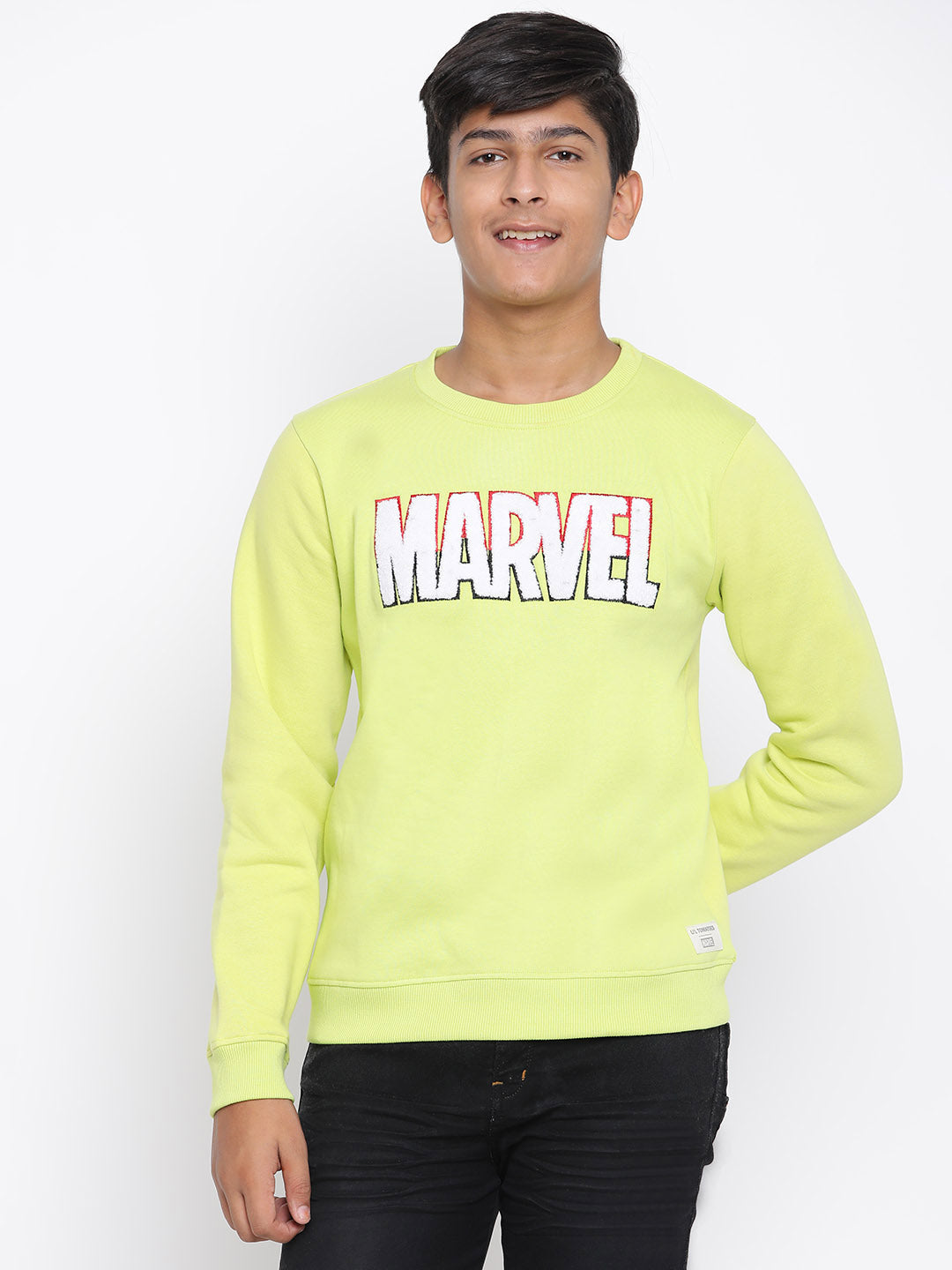 Lil Tomatoes Boys Marvel Cotton Fleece Sweatshirt