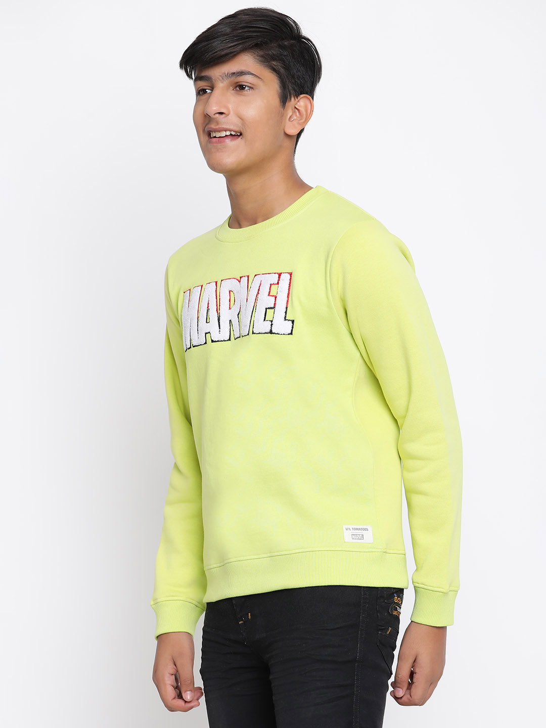 Lil Tomatoes Boys Marvel Cotton Fleece Sweatshirt