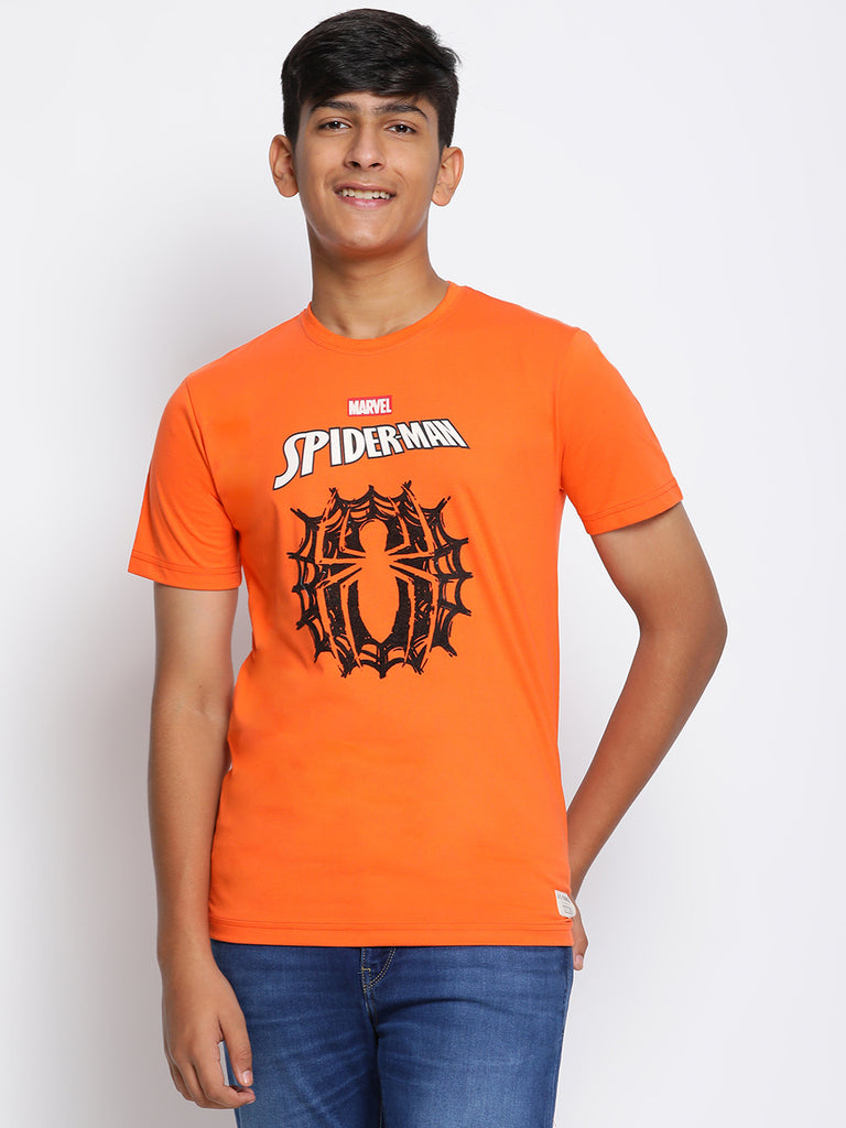 Lil Tomatoes Boys Spiderman Cotton T-shirt