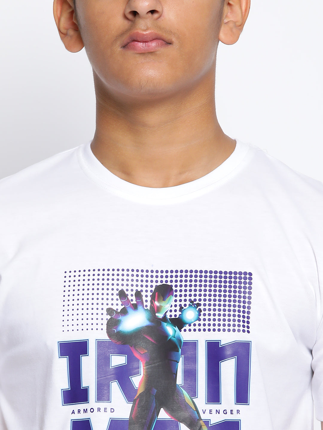 Lil Tomatoes Boys Iron Man Cotton T-shirt