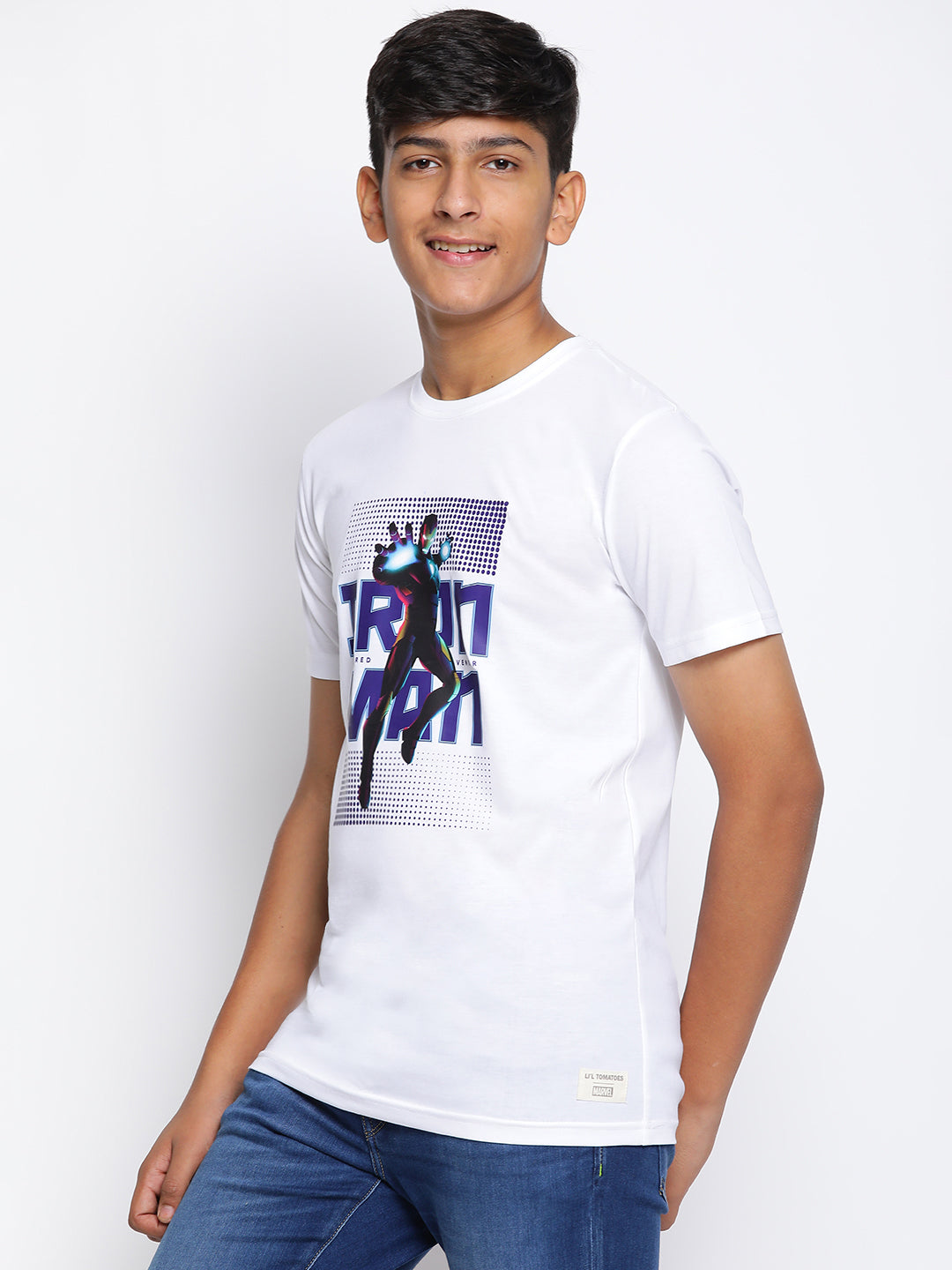 Lil Tomatoes Boys Iron Man Cotton T-shirt