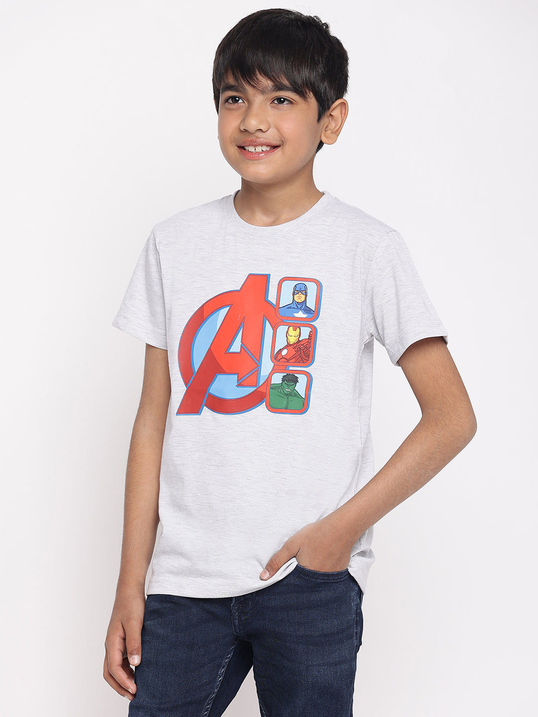 Lil Tomatoes Boys Marvel Cotton T-shirt