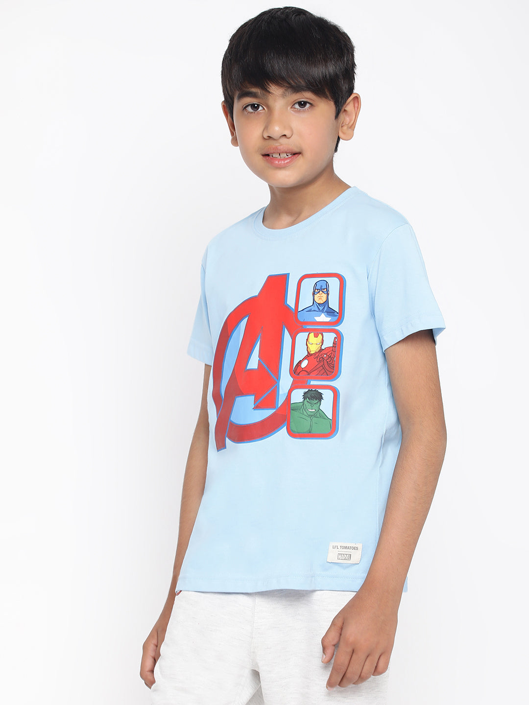 Lil Tomatoes Boys Marvel Cotton T-shirt