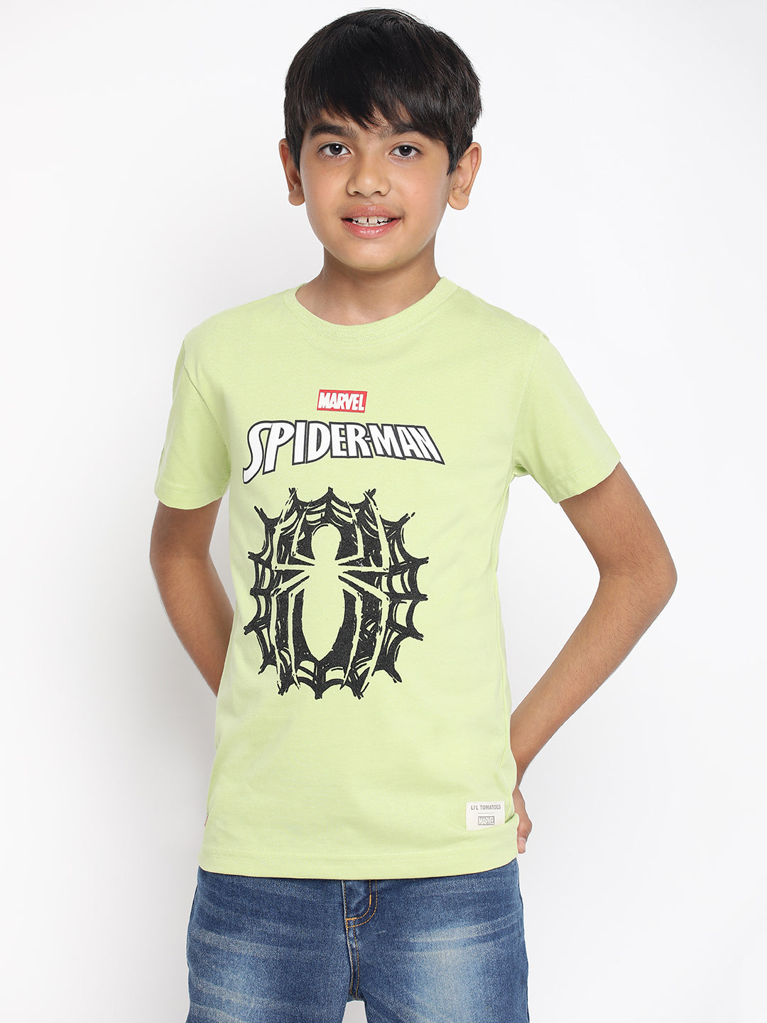 Lil Tomatoes Boys Marvel Cotton T-shirt