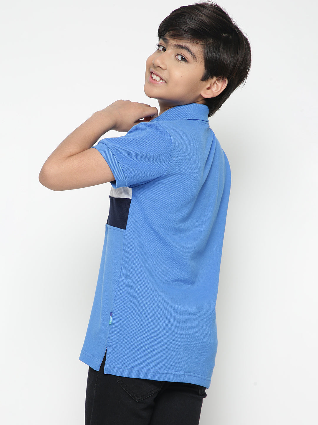 Lil Tomatoes Boys Marvel Cotton Polo T-shirt