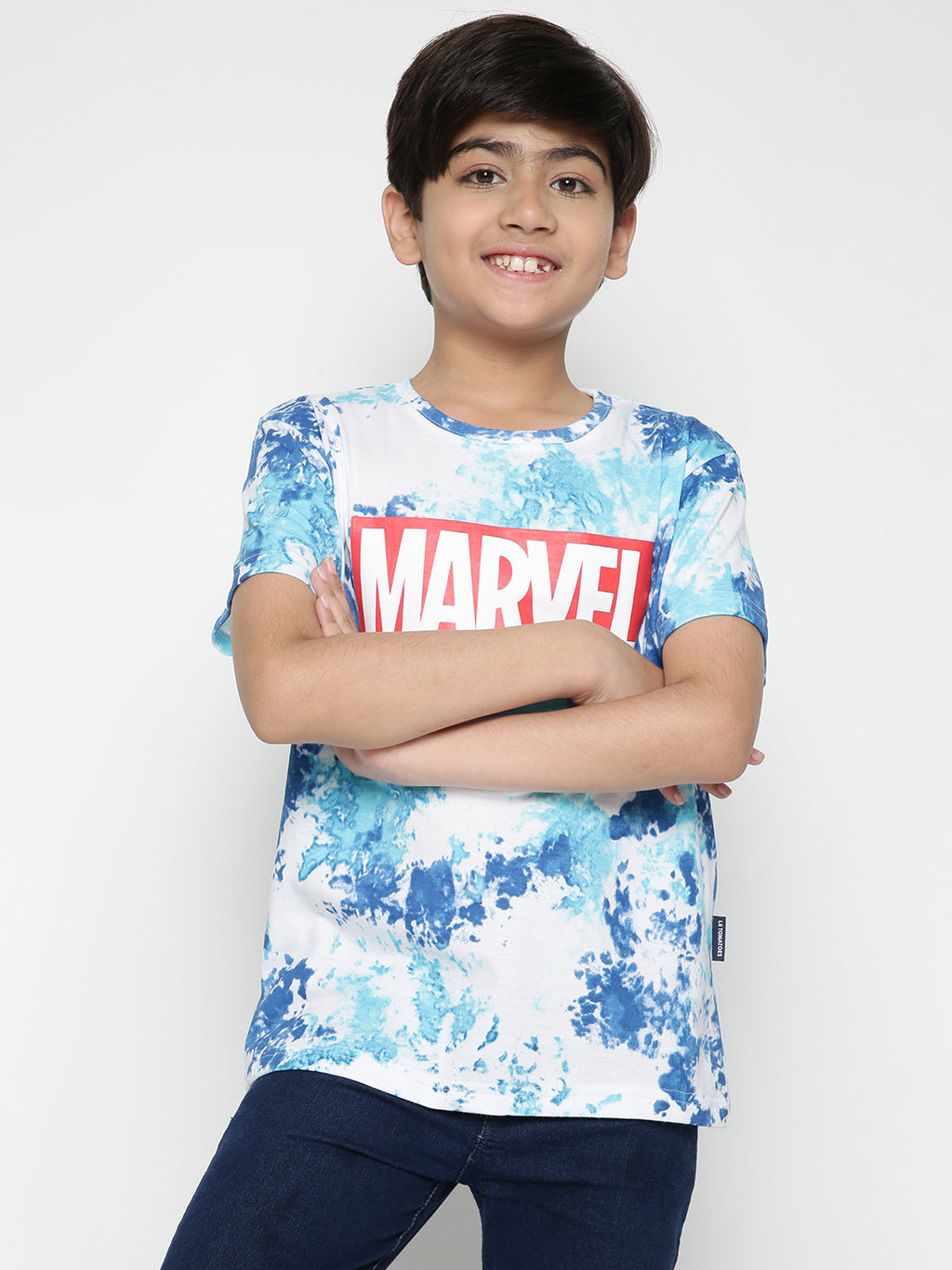 Lil Tomatoes Boys Marvel Cotton T-shirt