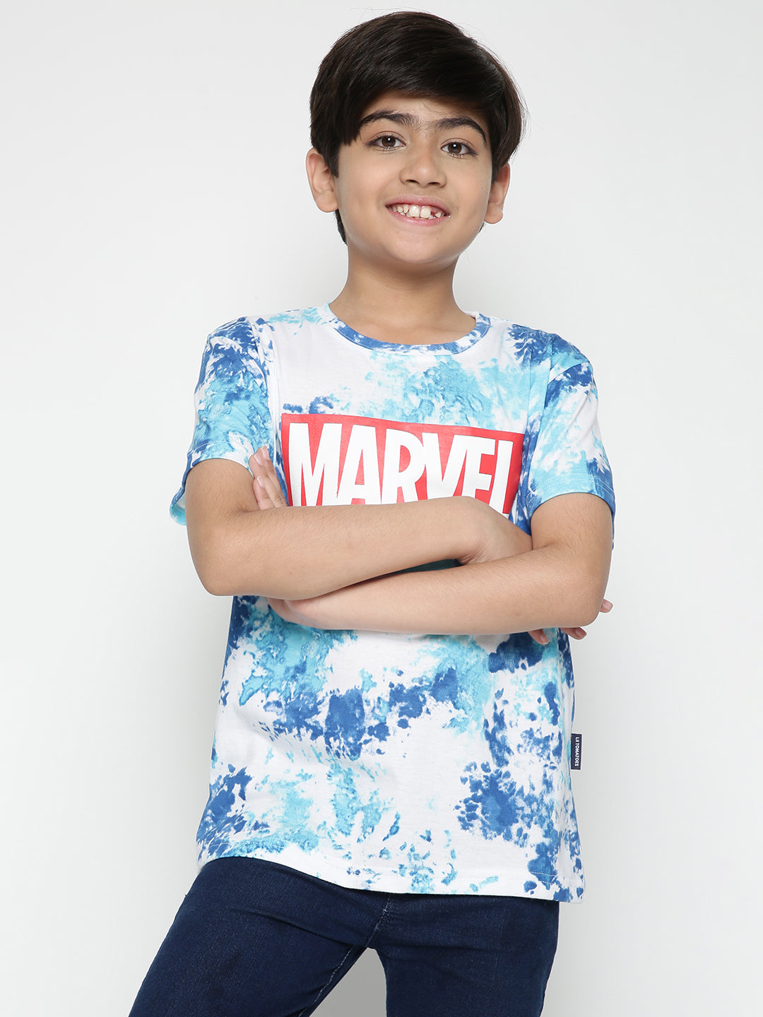 Lil Tomatoes Boys Marvel Cotton T-shirt