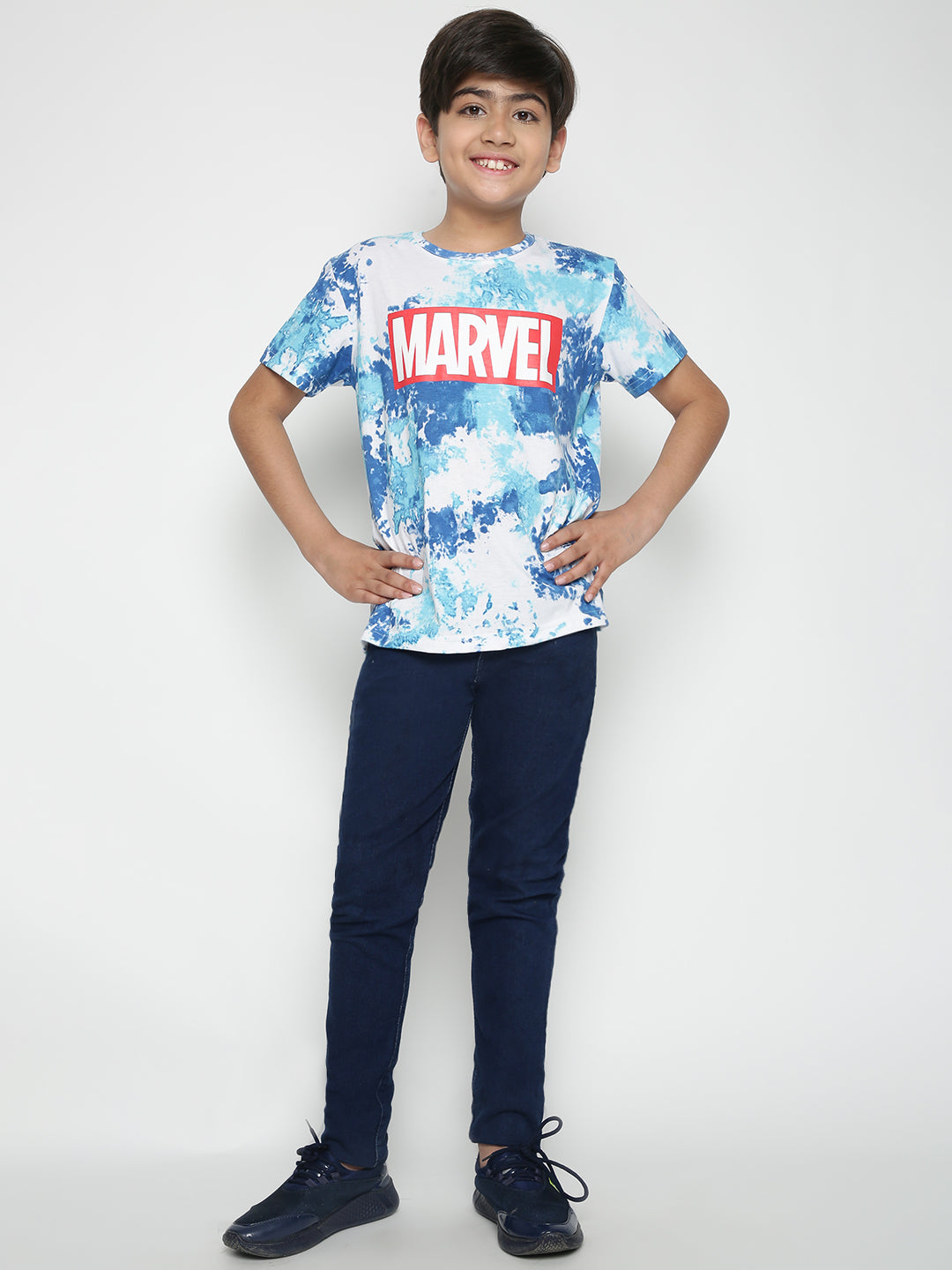 Lil Tomatoes Boys Marvel Cotton T-shirt