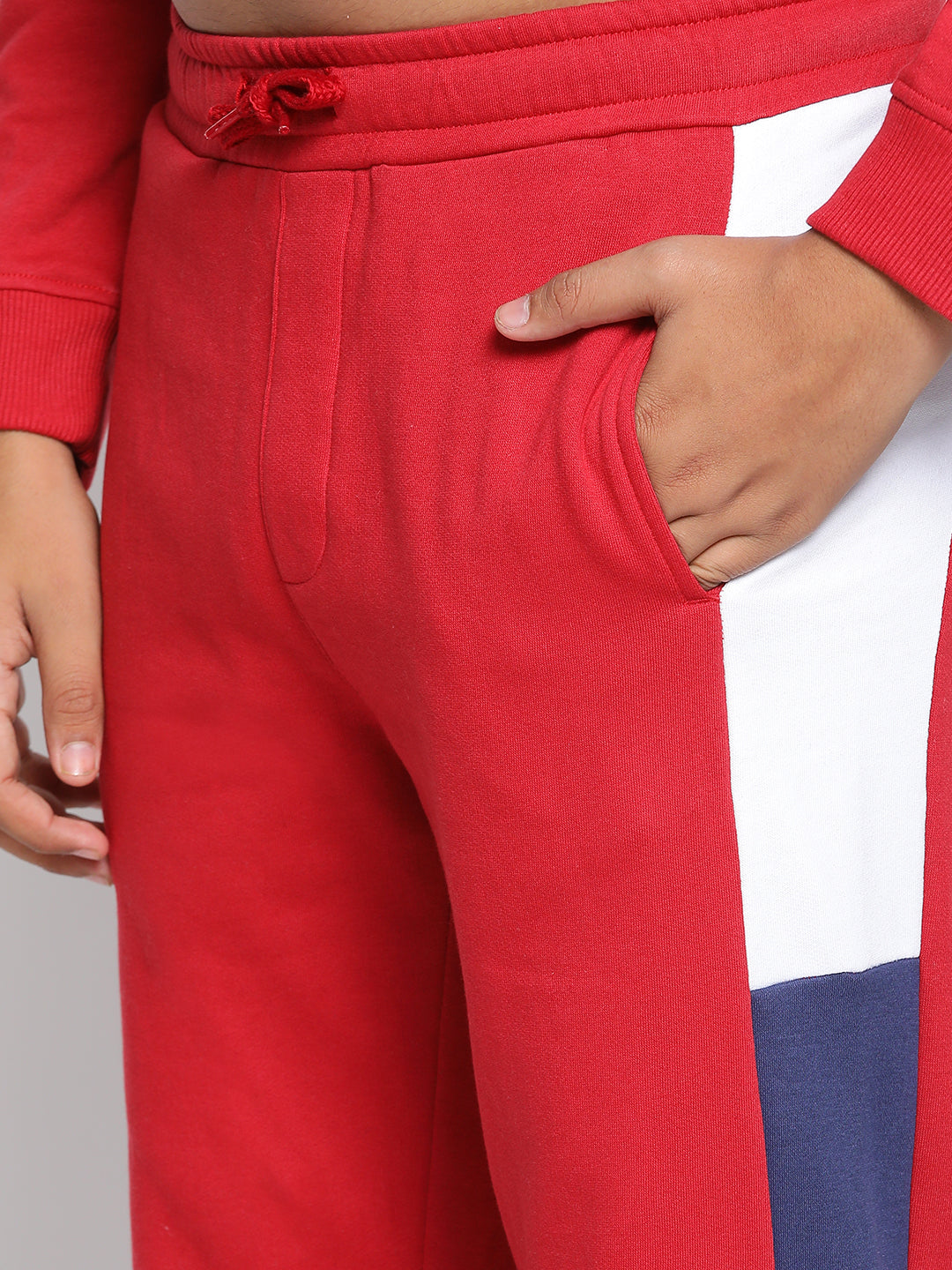 Lil Tomatoes Boys Iron Man Cotton Fleece Track Suit