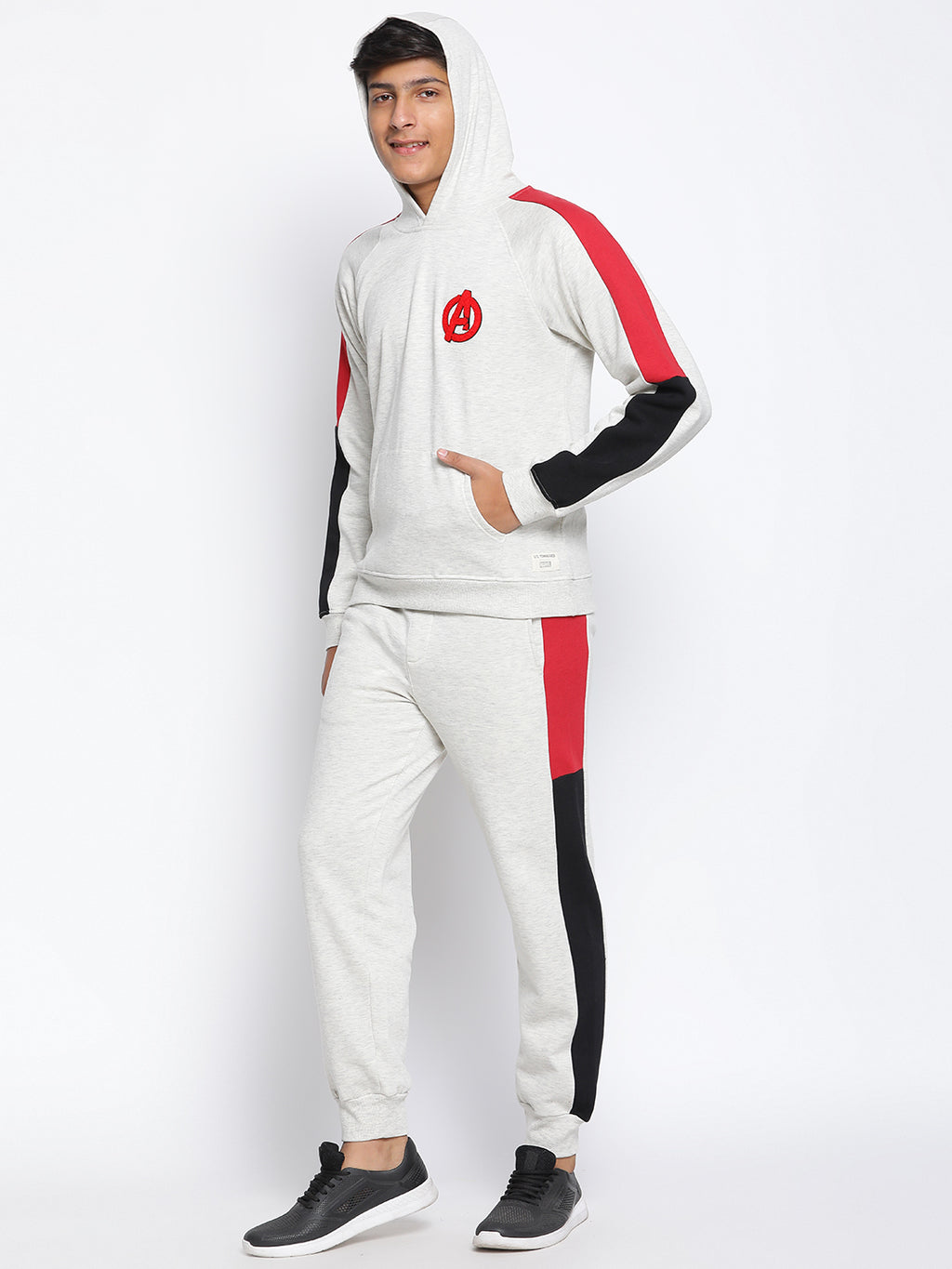 Lil Tomatoes Boys Avengers Cotton Fleece Track Suit