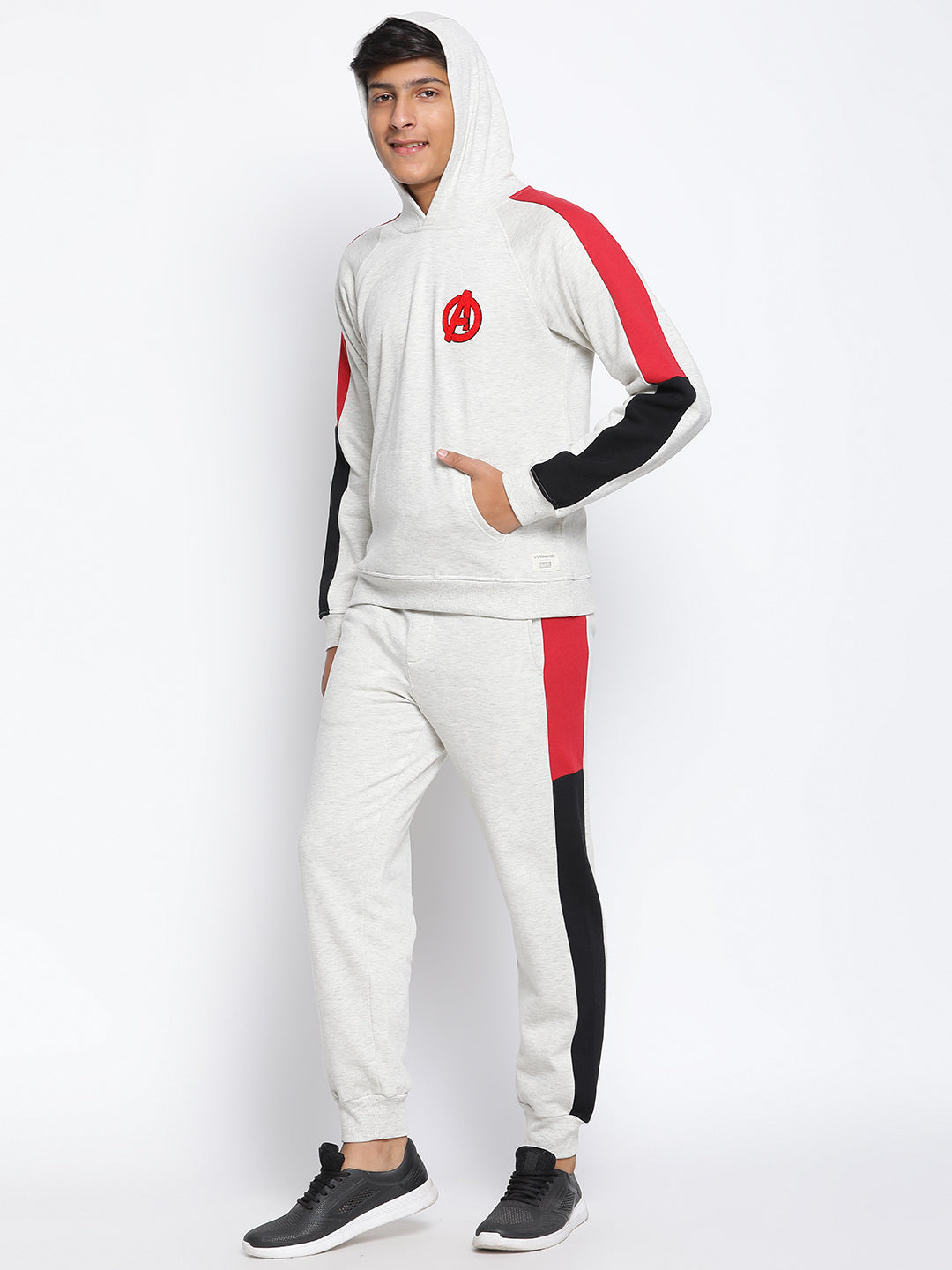 Lil Tomatoes Boys Avengers Cotton Fleece Track Suit